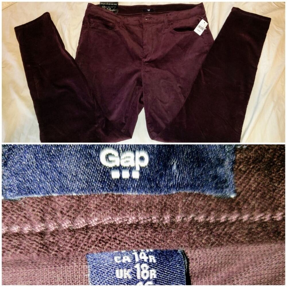 NWT Gap Pants Skinny leg sz 14R
